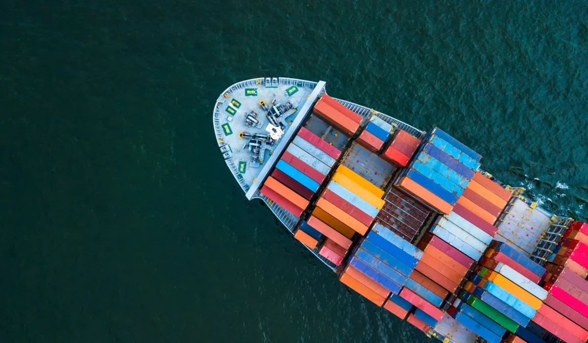 aerial-view-container-ship-sea